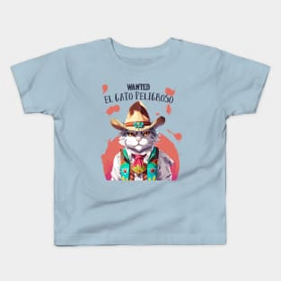 el gato peligroso Kids T-Shirt